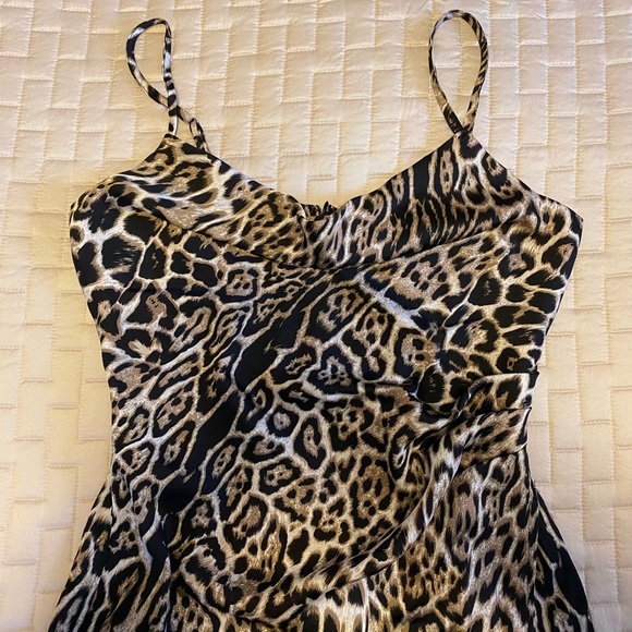 Re-named Nina dress Animal print slip dress - Picture 4 of 5